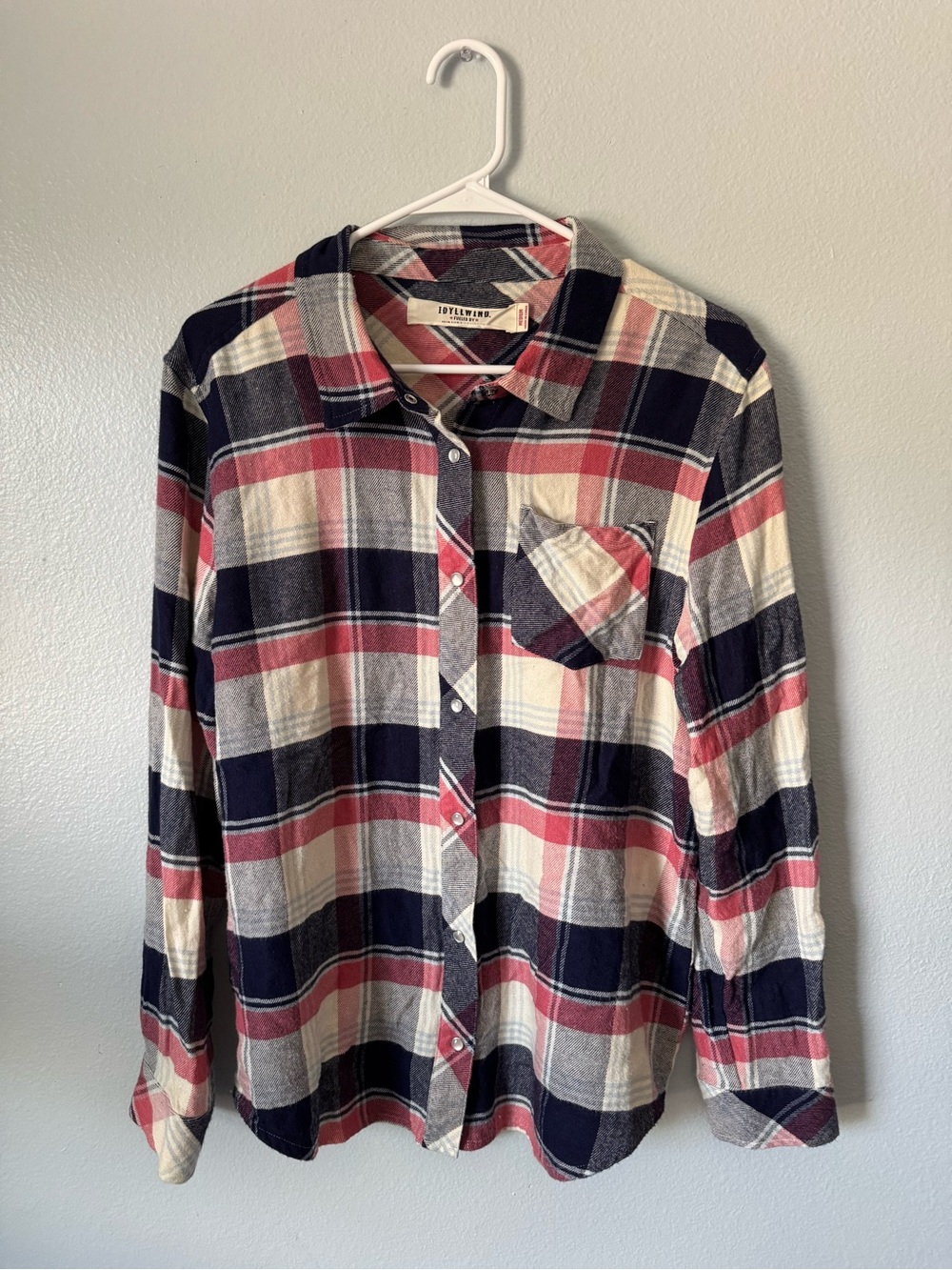 IDYLLWIND by Miranda Lambert Women’s Plaid Snap Button Shirt Size Medium Western